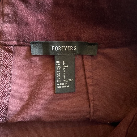 Maroon Velvet Skirt (Size Small) - Picture 3 of 3